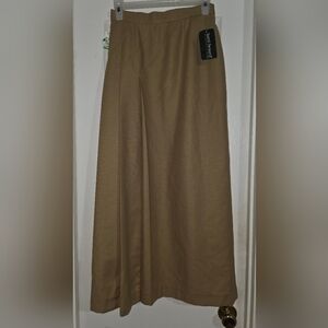 VINTAGE NEW WOOL Harve Benard Modest GORGEOUS Classic GOLD COLOR SIZE 6 X-LONG